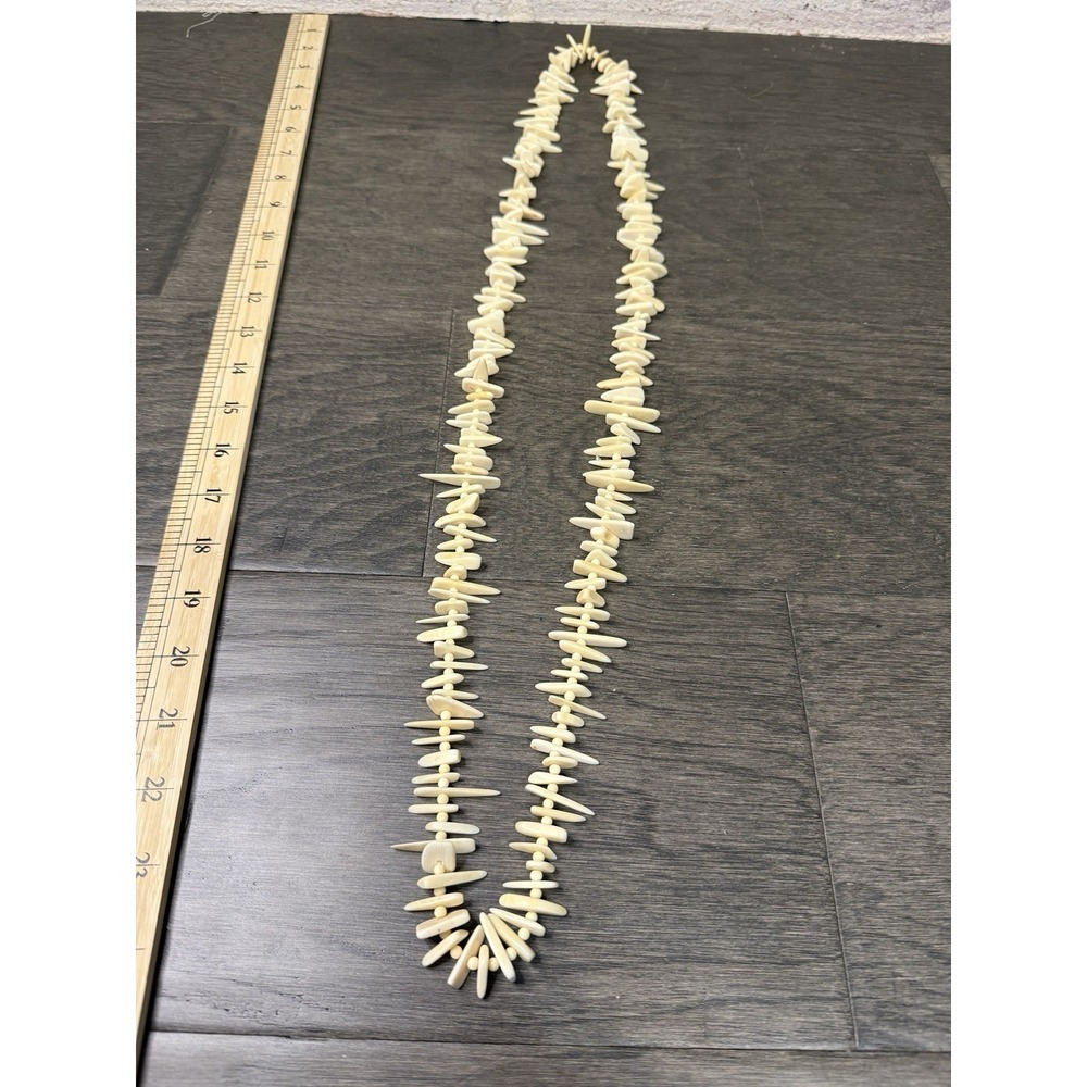 Vintage Necklace Brutalist Jewelry Bone? Tribal Dagger - Picture 1 of 5